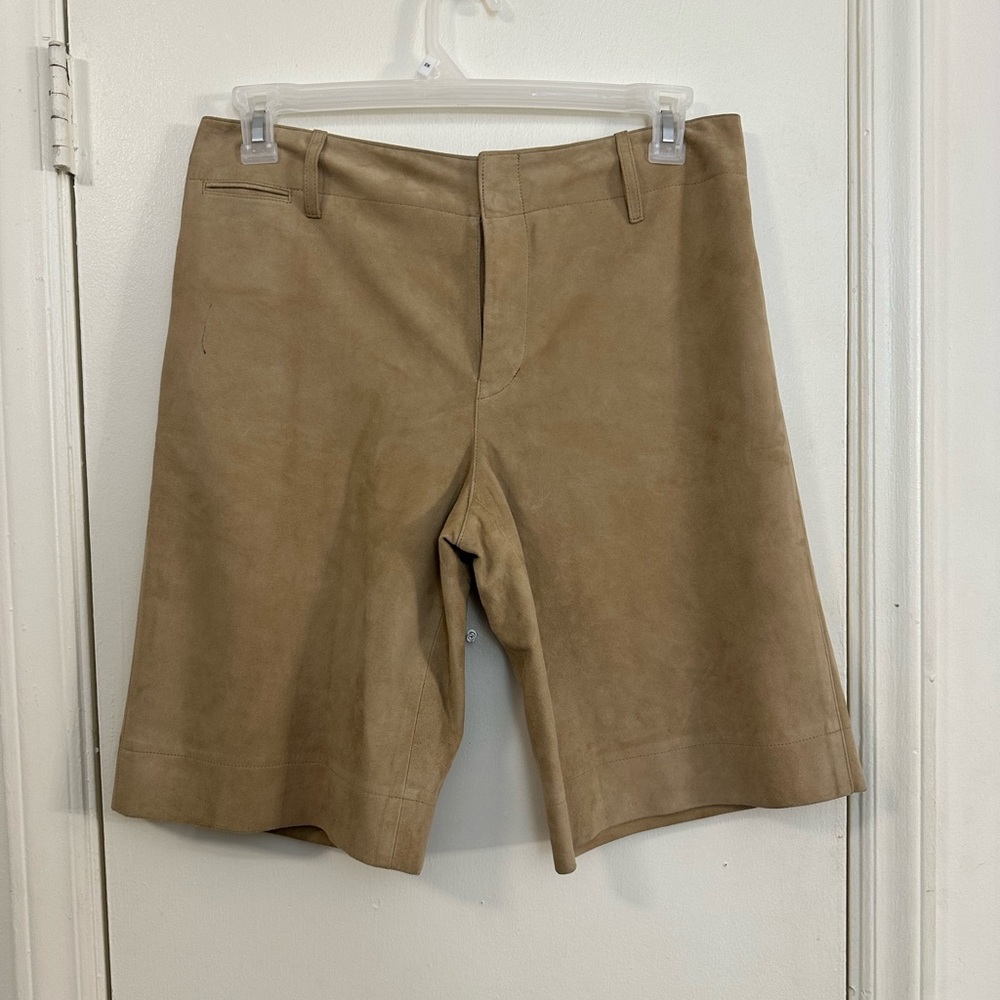 Womens Ralph Lauren Golf Leather Shorts-size 10